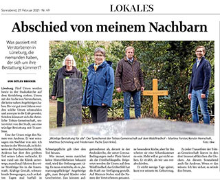 Bericht/Porträt für die Landeszeitung